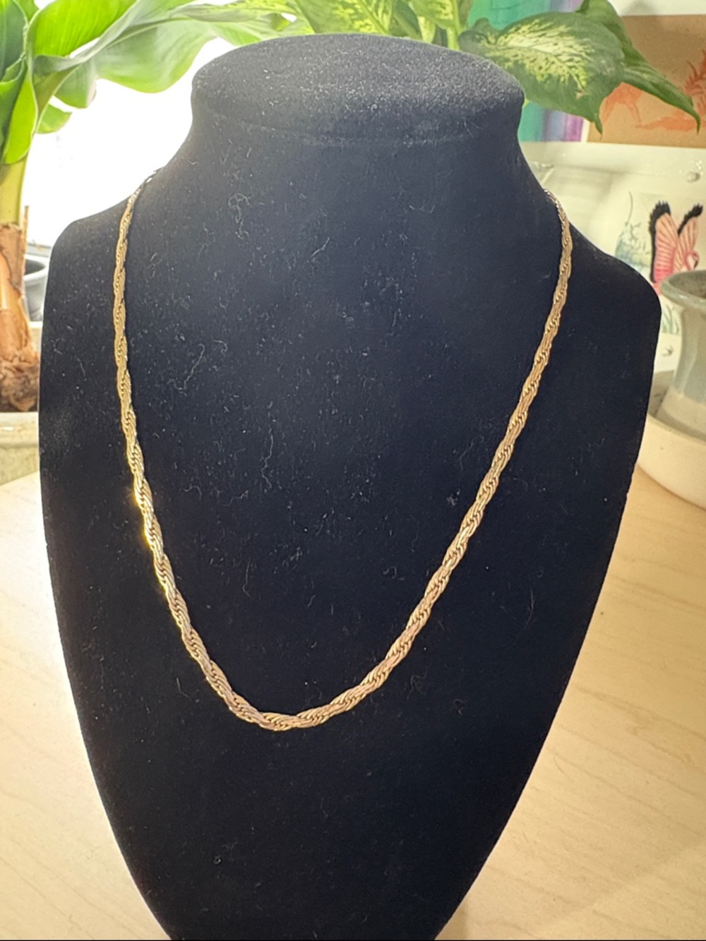 Classic Gold Rope Chain Necklace for Women
